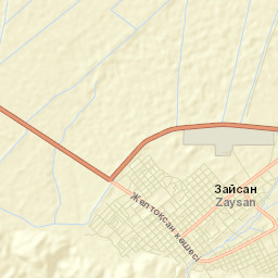 Zaysan Street Map