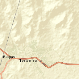 Tsetserleg Street Map