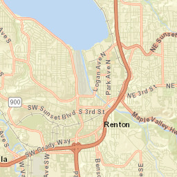 Bryn Mawr-Skyway Street Map