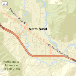 North Bend Street Map