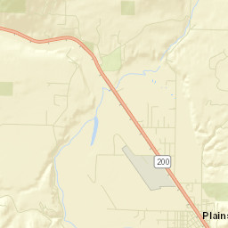 Plains Street Map