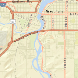 Great Falls Street Map