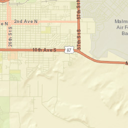 Malmstrom Air Force Base Street Map