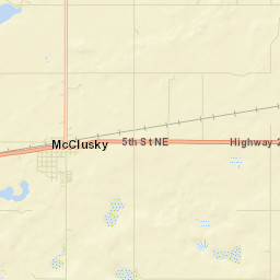 McClusky Street Map