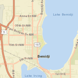 1401-1499 Birchmont Drive Northeast Street Map