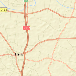 Héric Street Map