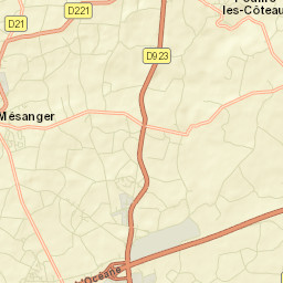 Mésanger Street Map
