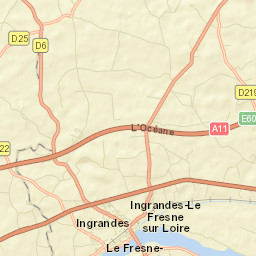 Ingrandes Street Map