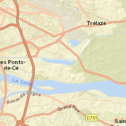 Trélazé Street Map