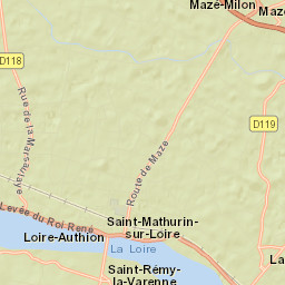 Saint-Mathurin-sur-Loire Street Map