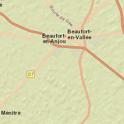 Beaufort-en-Vallée Street Map