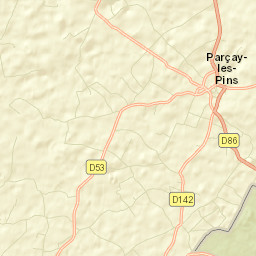 Parçay-les-Pins Street Map