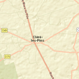 Cléré-les-Pins Street Map