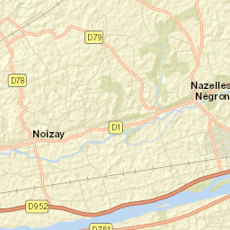 Nazelles-Négron Street Map