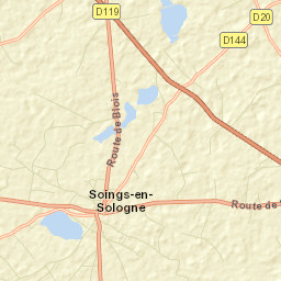 Soings-en-Sologne Street Map