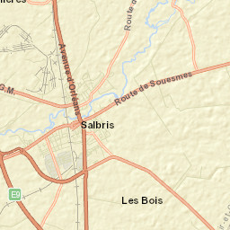 Salbris Street Map