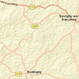 Savigny-en-Sancerre Street Map