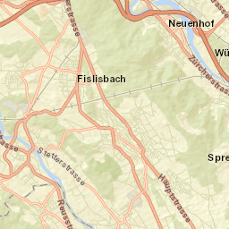 Bezirk Baden Street Map
