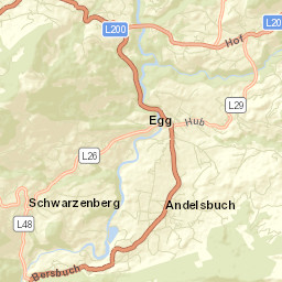 Lingenau Street Map