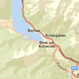 Eben am Achensee Street Map