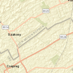 Csepreg Street Map