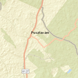Pusztavám Street Map