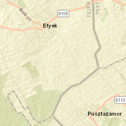 Etyek Street Map