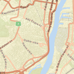 Budapest XXI. kerület Street Map