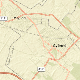 Maglód Street Map