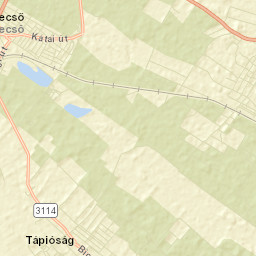 Tápiószecső Street Map