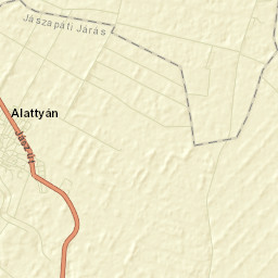 Alattyán Street Map