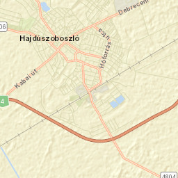 Hajdúszoboszló Street Map