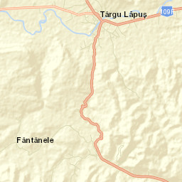 Fântânele Street Map
