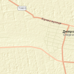 Dniprovka Street Map