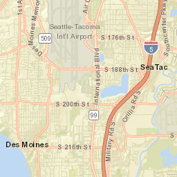 SeaTac Street Map