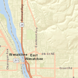 East Wenatchee Street Map