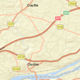 Couffé Street Map