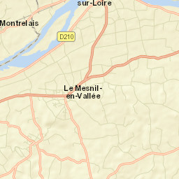 Le Mesnil-en-Vallée Street Map