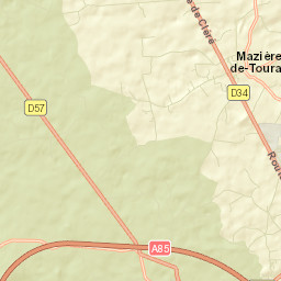 Mazières-de-Touraine Street Map