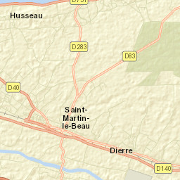 Saint-Martin-le-Beau Street Map
