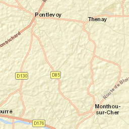 Pontlevoy Street Map
