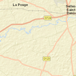 Selles-Saint-Denis Street Map