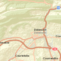 Delémont Street Map