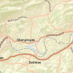 Obergösgen Street Map