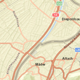 Diepoldsau Street Map