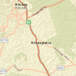 Kőszeg Street Map