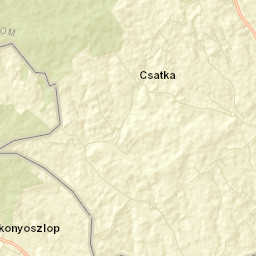 Csatka Street Map