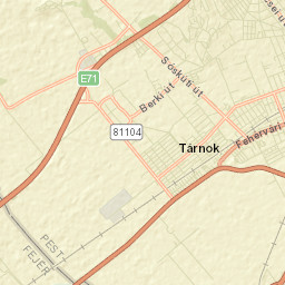 Tárnok Street Map