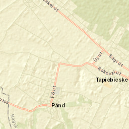 Tápióbicske Street Map