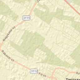 Tápiószentmárton Street Map